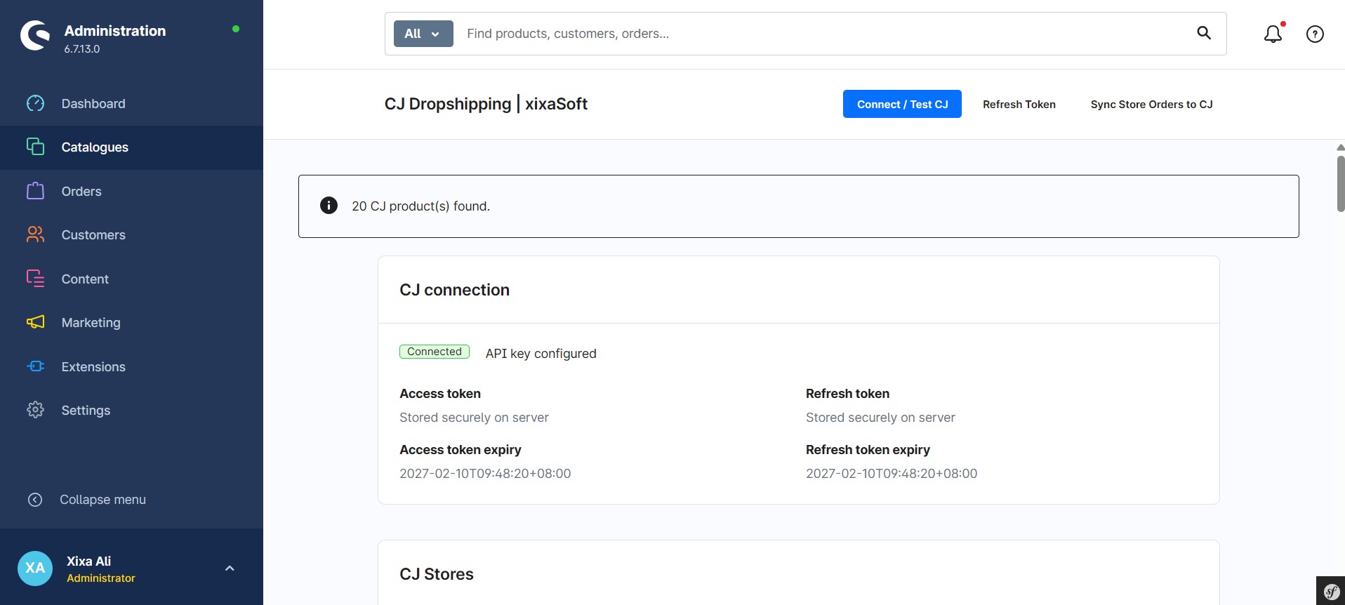 CJ Dropshipping Shopware 6 | xixaSoft