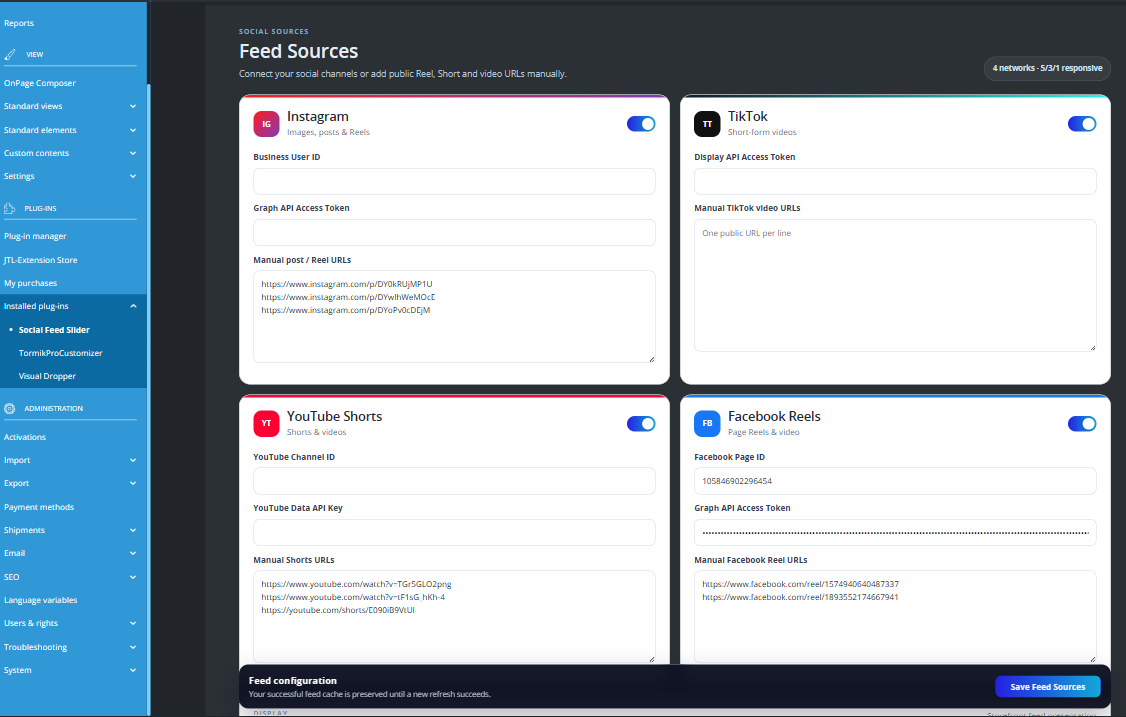 Social Feed Slider | xixaSoft