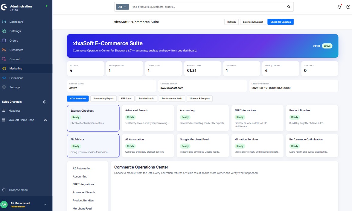 E-Commerce Suite Shopware 6 | xixaSoft